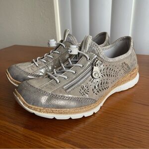 Rieker Nikita Slip-On Sneakers Women’s Size 39/8 Gray